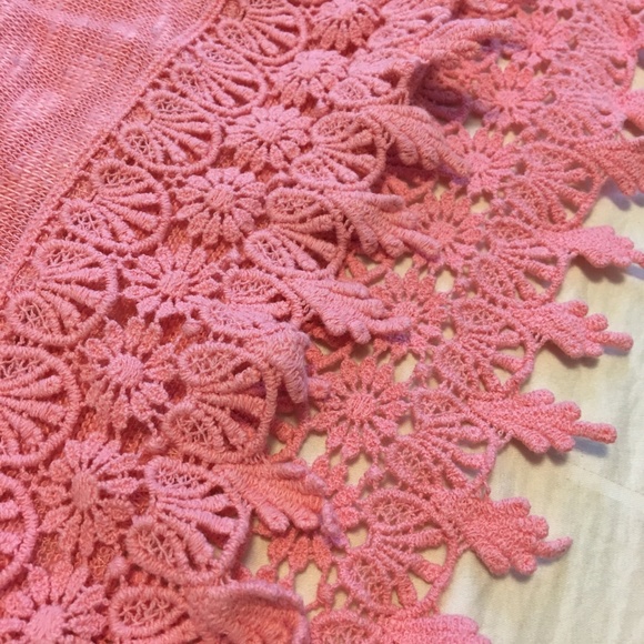 Rewind Pink Long Sleeve w/ Lace Hem - Picture 3 of 4